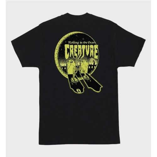 CREATURE GRAVE ROLLER TEE NEGRO
