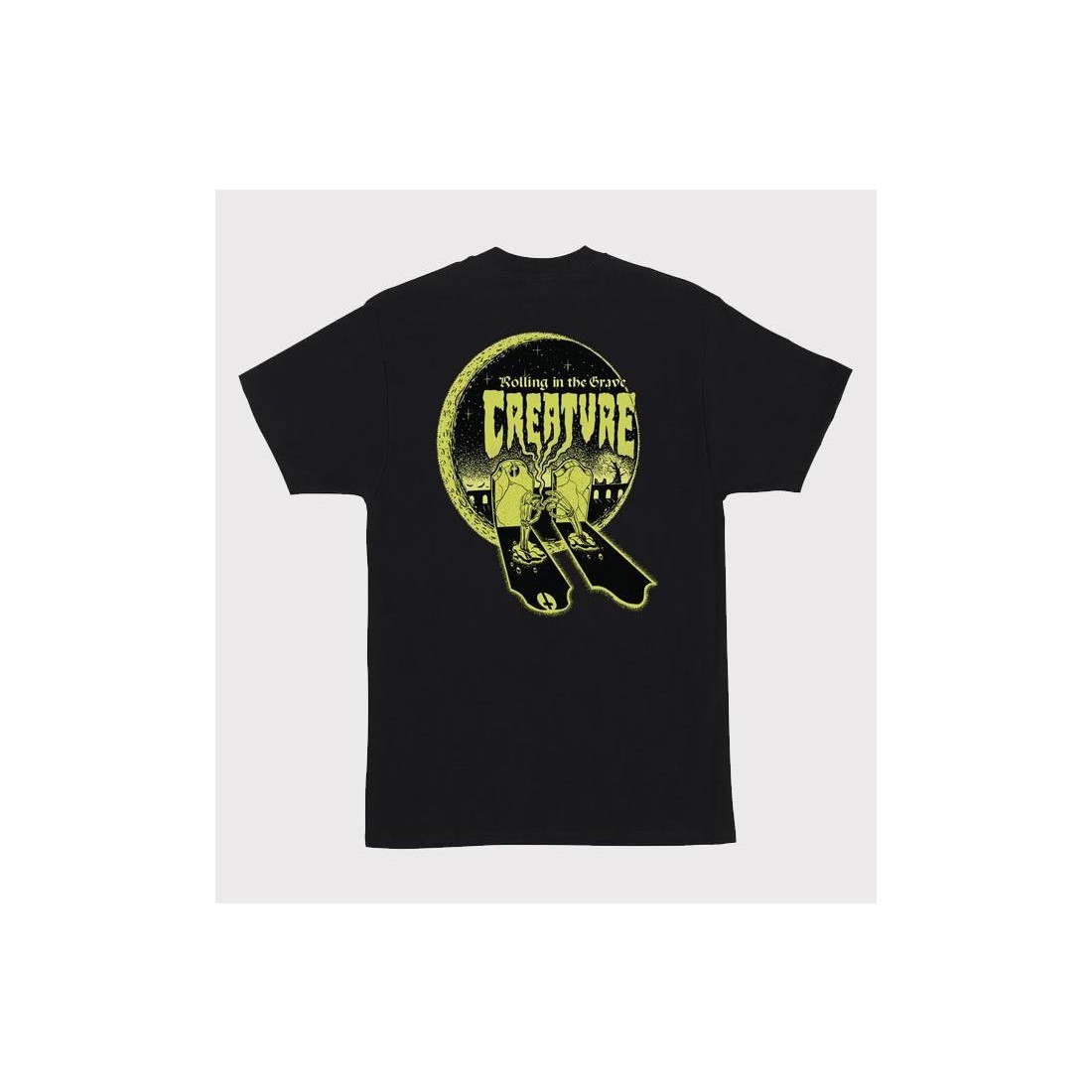 CREATURE GRAVE ROLLER TEE NEGRO