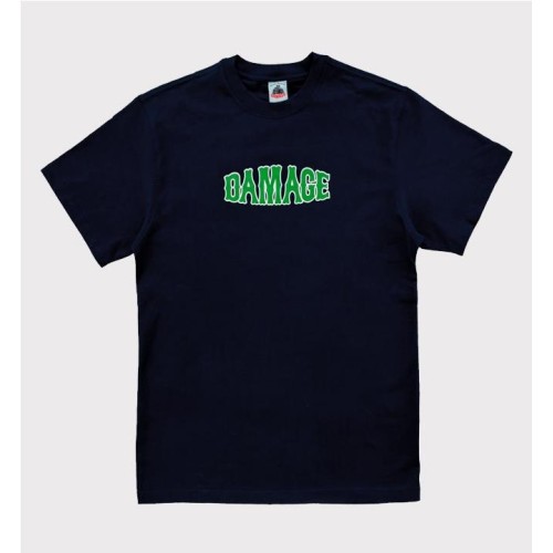 DAMAGE PUFFPRINT TEE AZUL MARINO