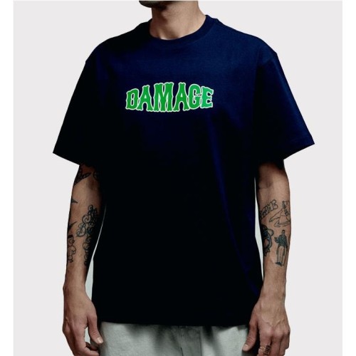 DAMAGE PUFFPRINT TEE AZUL MARINO 2