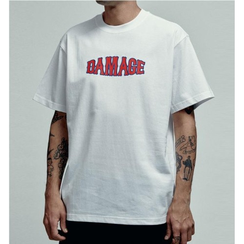 DAMAGE PUFFPRINT TEE BLANCO