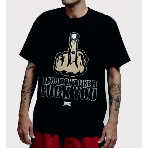 DAMAGE RUDE TEE NEGRO
