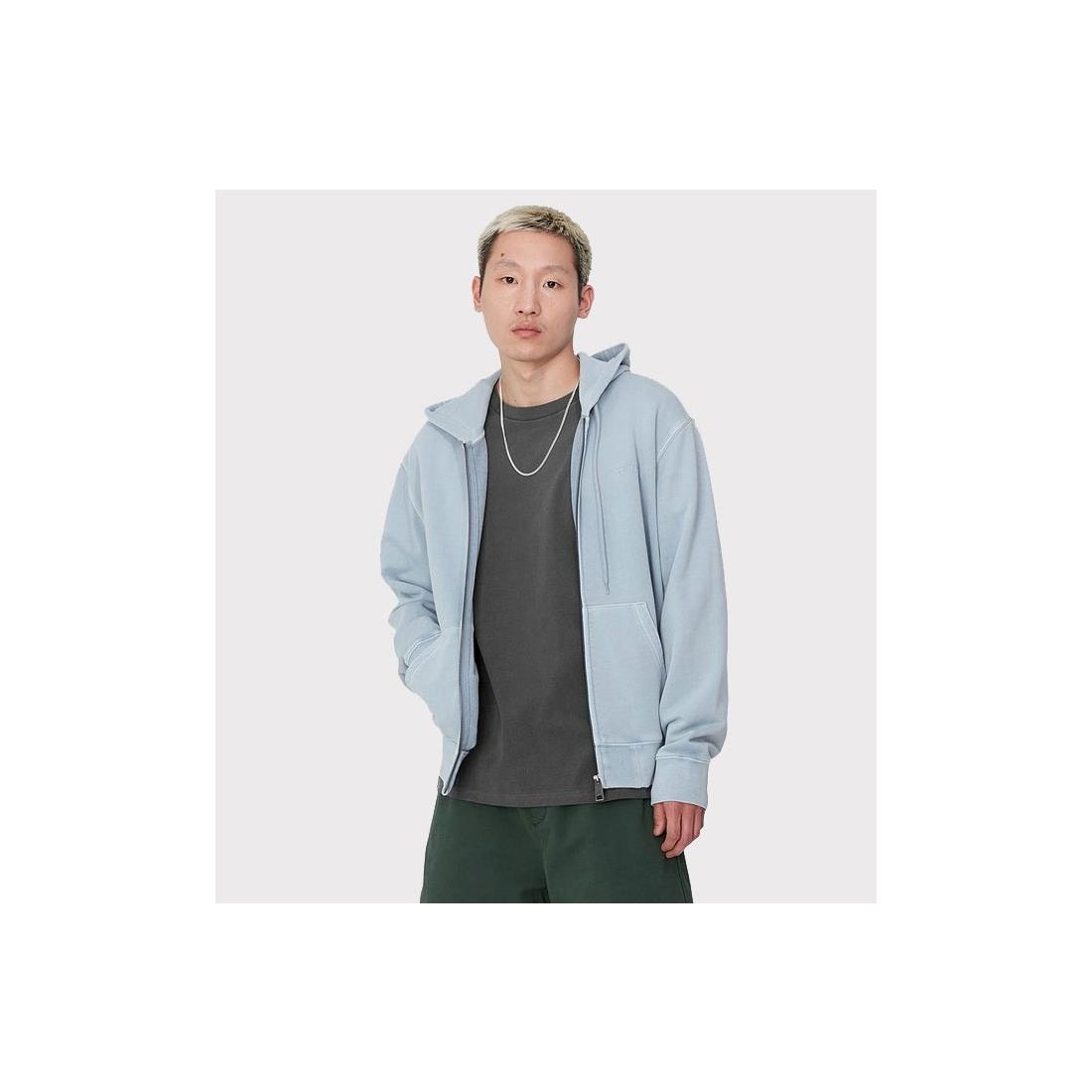 CARHARTT WIP DUSTER HOODED AZUL CLARO