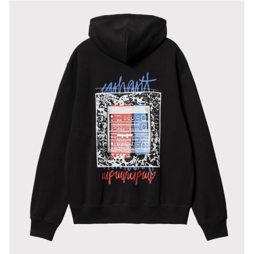 CARHARTT WIP STEREO HOODIE NEGRO 2