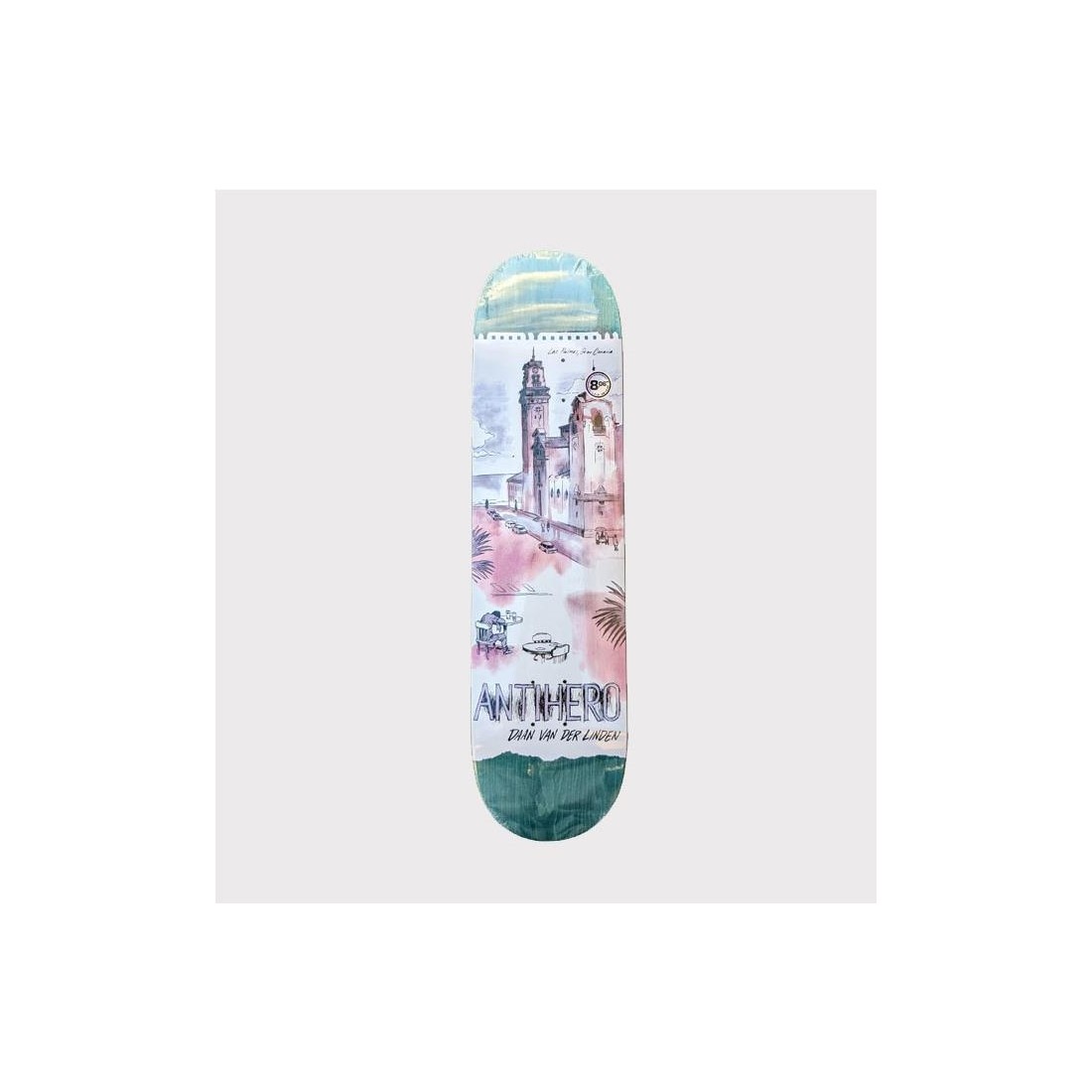 ANTIHERO DAAN CITYSCAPES DECK BLANCO