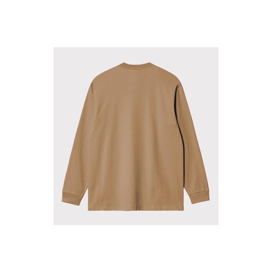 CARHARTT WIP LS AMERICAN SCRPT BEIGE