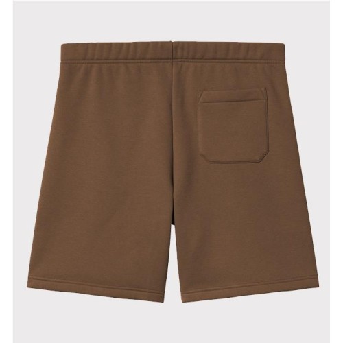CARHARTT WIP CHASE SWEAT SHORT MARRON 2