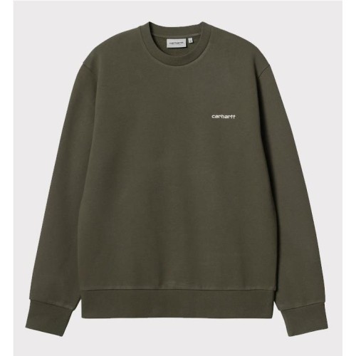 CARHARTT WIP SCRIPT EMB SWEAT VERDE