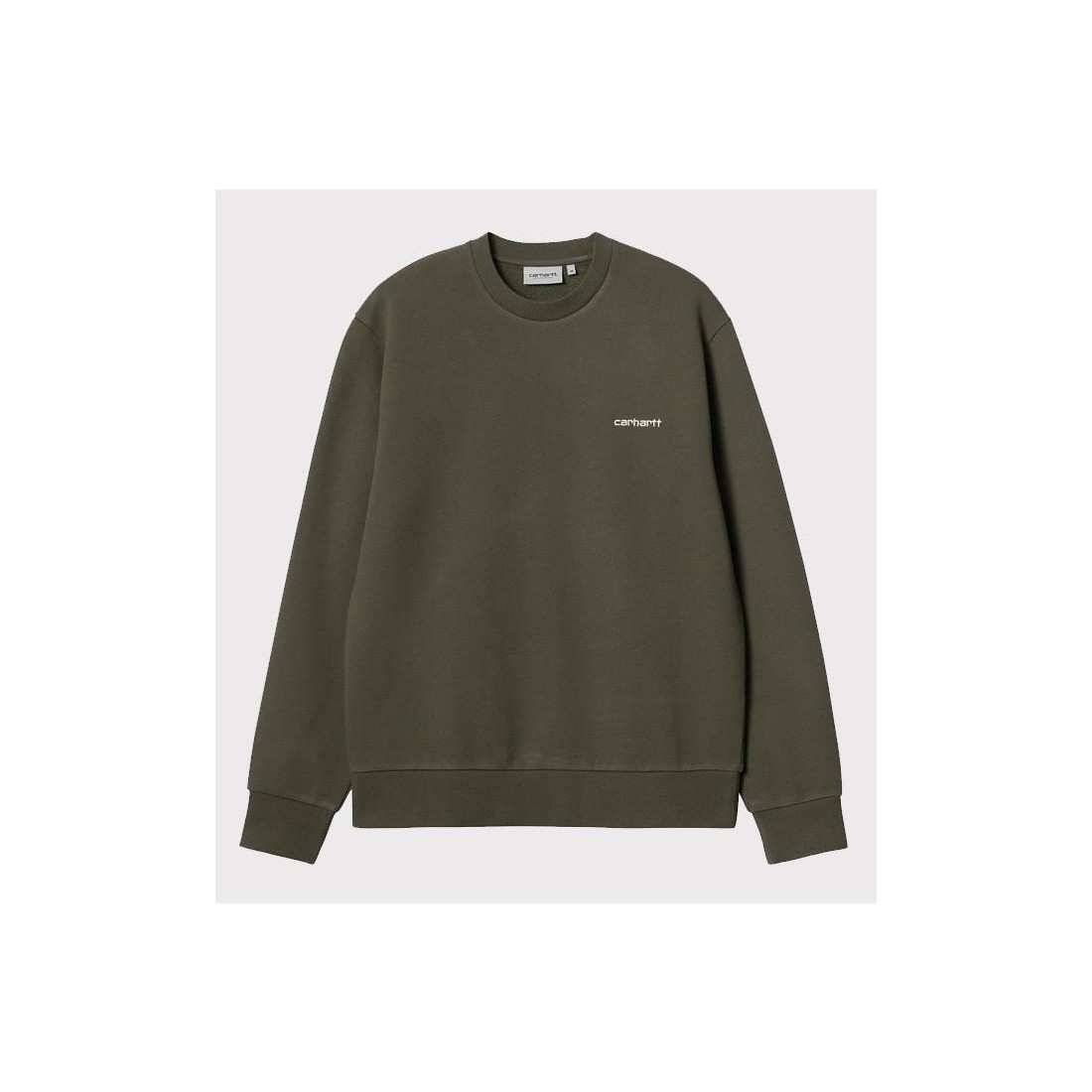 CARHARTT WIP SCRIPT EMB SWEAT VERDE