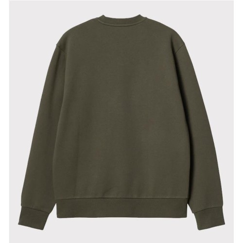 CARHARTT WIP SCRIPT EMB SWEAT VERDE