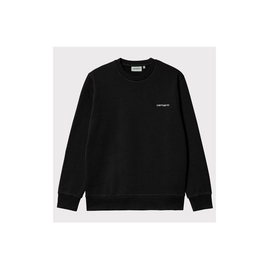 CARHARTT WIP SCRIPT EMB SWEAT NEGRO