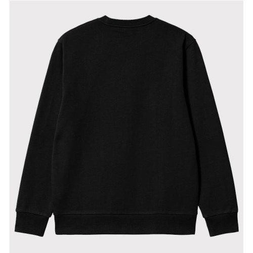 CARHARTT WIP SCRIPT EMB SWEAT NEGRO 2