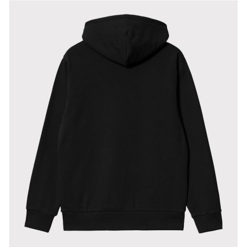 CARHARTT WIP SCRIPT EMB HOODED NEGRO 2