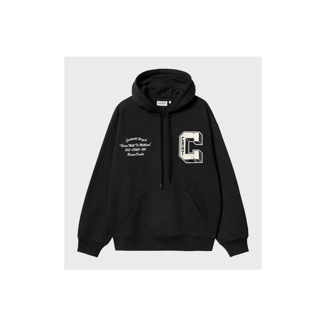 CARHARTT WIP BROWN DUCKS HOOD NEGRO