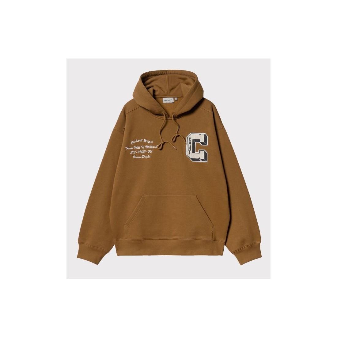 CARHARTT WIP BROWN DUCKS HOOD BEIGE