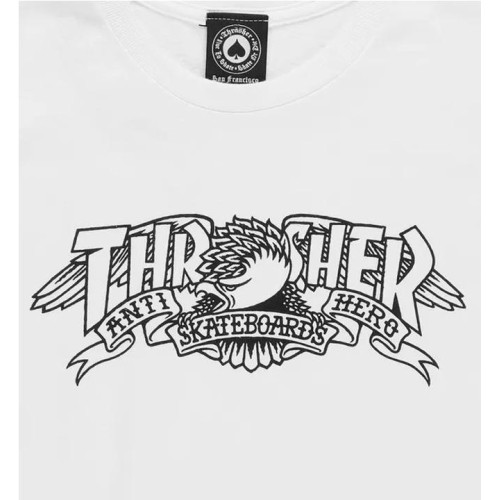 THRASHER MAG BANNER TEE BLANCO