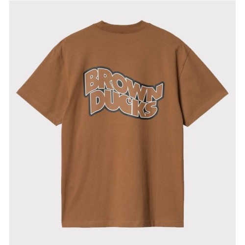 CARHARTT WIP BROWN DUCK TEE MARRON
