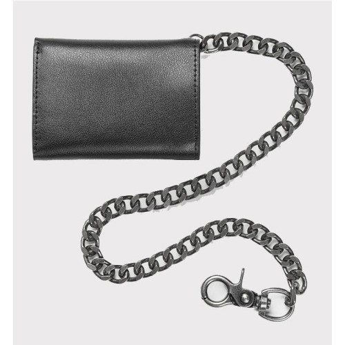 VOLCOM PISTOL LEATHER WALLET NEGRO 2