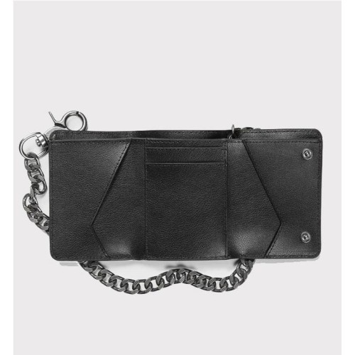 VOLCOM PISTOL LEATHER WALLET NEGRO