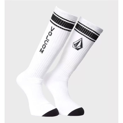 VOLCOM HIGH STRIPE SOCKS BLANCO