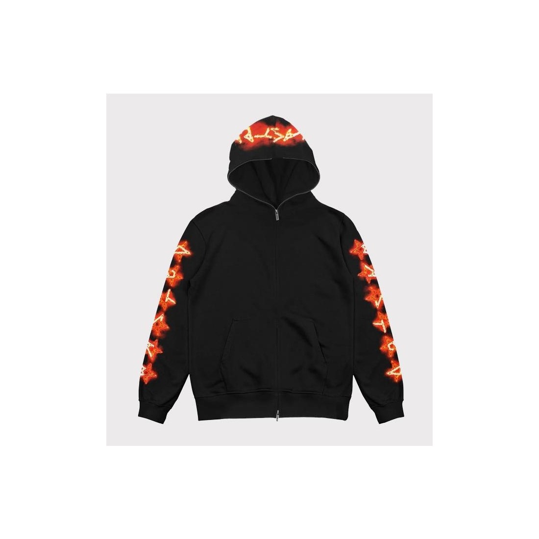 WASTED PARIS SURT HOODIE ZIP NEGRO