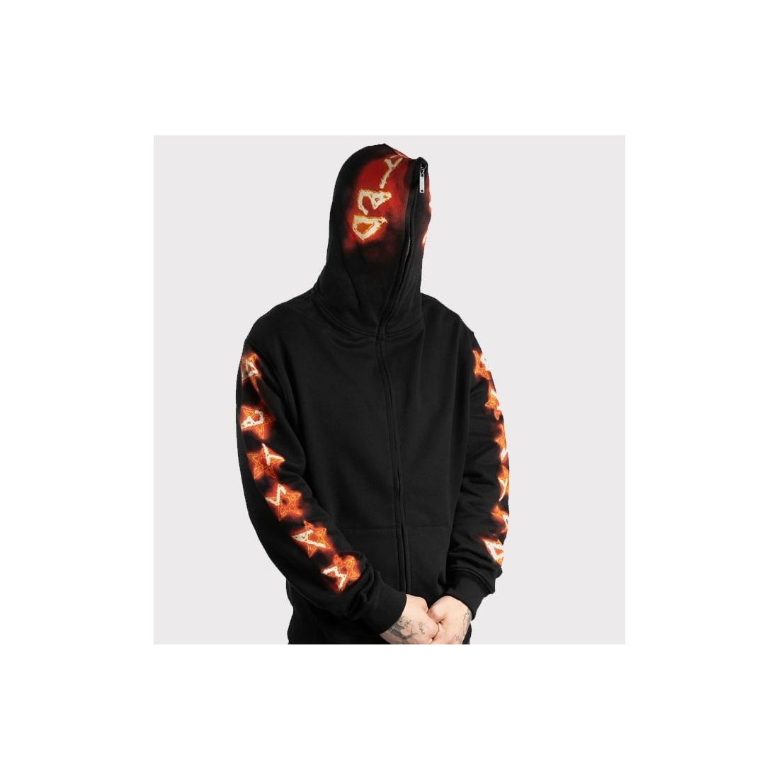 WASTED PARIS SURT HOODIE ZIP NEGRO