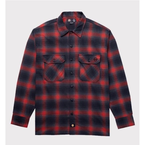 DICKIES X SPITFIRE FLANNEL SHT ROJO