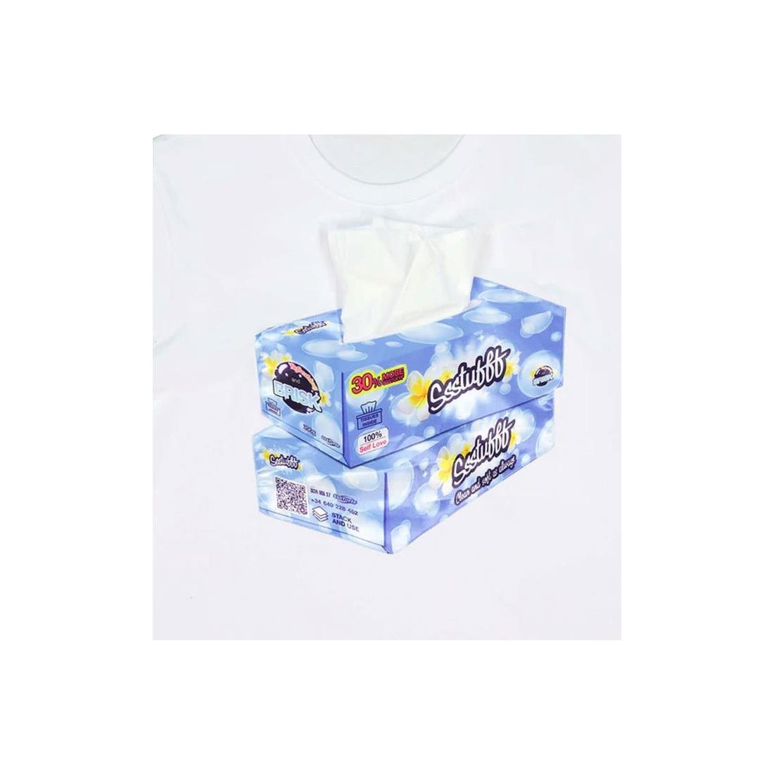 SSSTUFFF TISSUE PAPER BOX TEE NEGRO