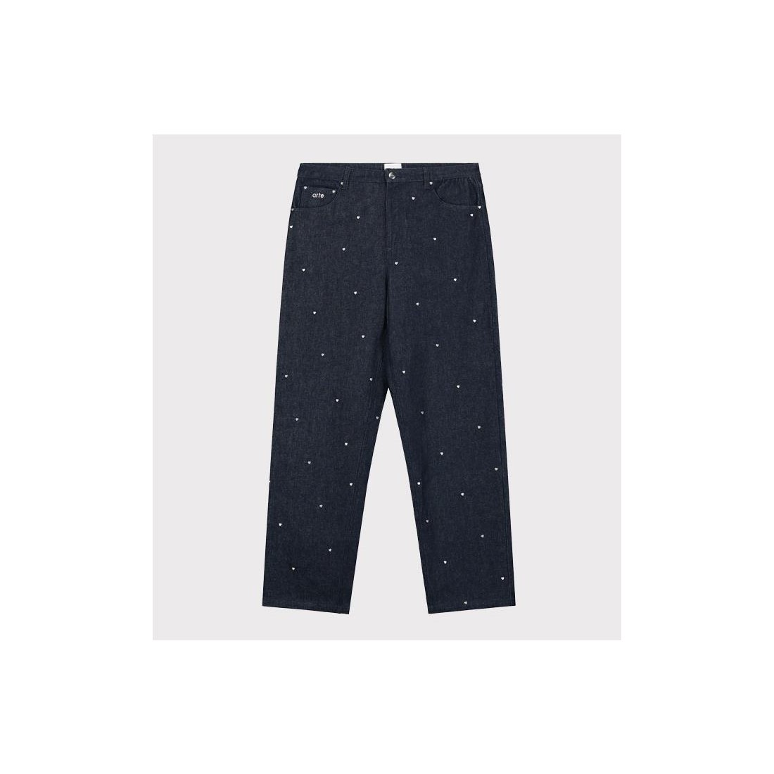 ARTE LOOSE HEART PANTS AZUL MARINO