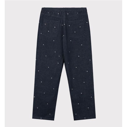 ARTE LOOSE HEART PANTS AZUL MARINO