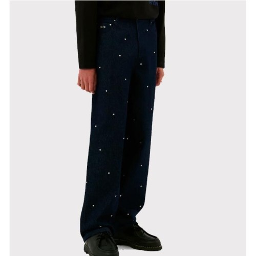 ARTE LOOSE HEART PANTS AZUL MARINO