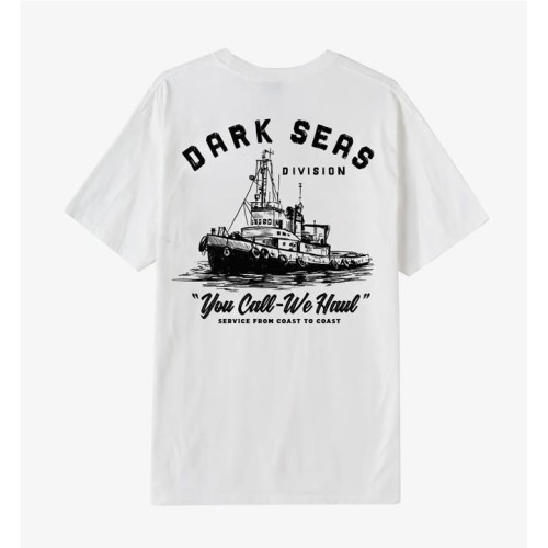 DARK SEAS WE HAUL POCKET TEE BLANCO