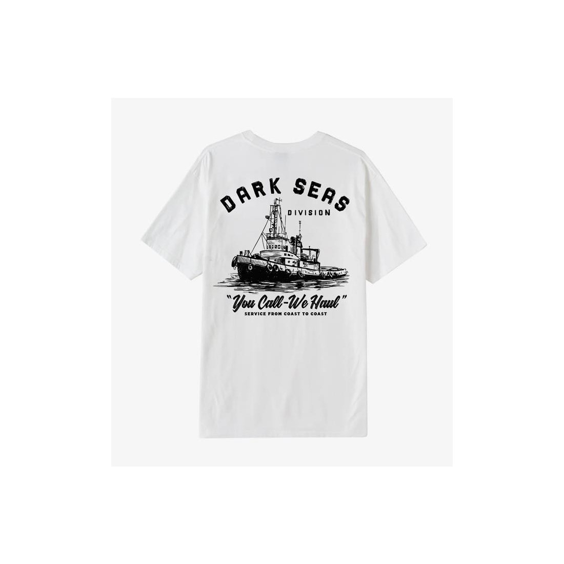 DARK SEAS WE HAUL POCKET TEE BLANCO