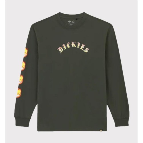 DICKIES X SPITFIRE LS TEE VERDE
