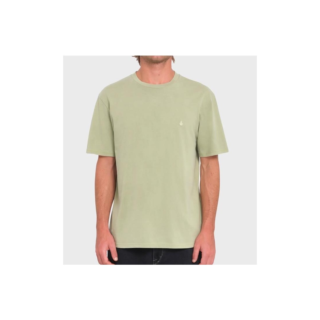 VOLCOM SOLID STONE EMB TEE VERDE