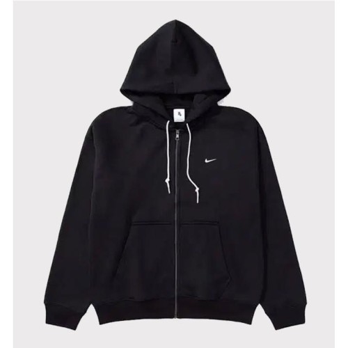 NIKE SOLO SWOOSH FULL-ZIP NEGRO