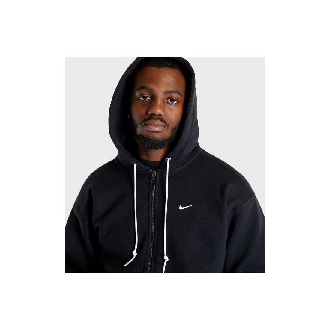 NIKE SOLO SWOOSH FULL-ZIP NEGRO