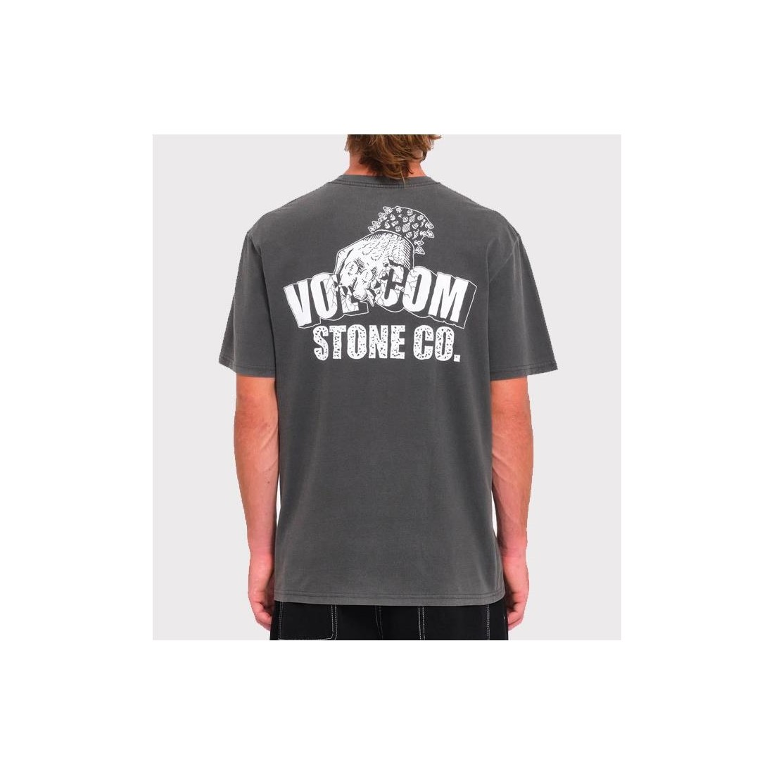 VOLCOM STONE FORCE CO TEE NEGRO