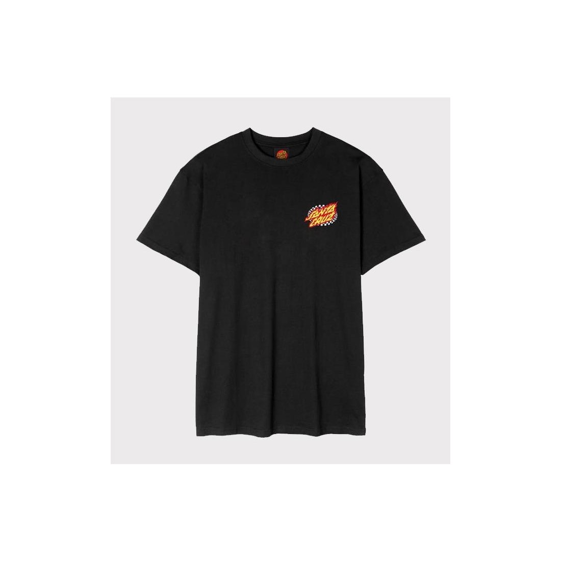 SANTA CRUZ GOAL FLAME TEE NEGRO