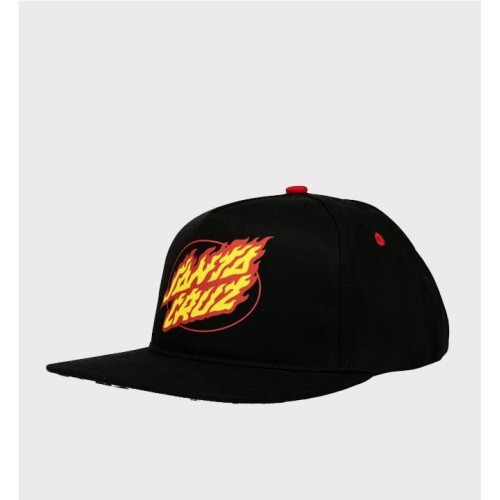 SANTA CRUZ TRUE OVAL FLAME Y NEGRO