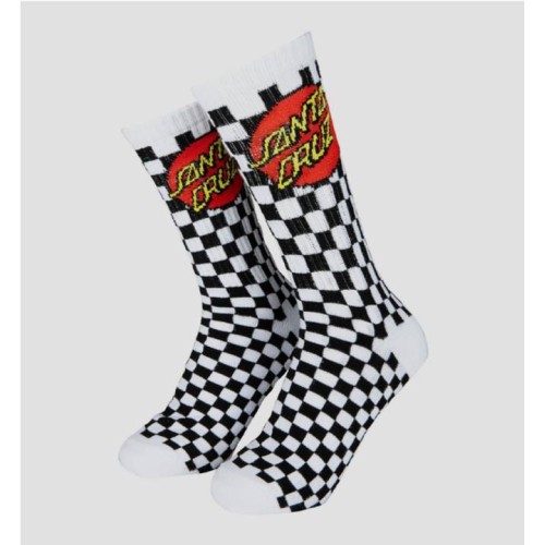 SANTA CRUZ SOCK BEAT CHECK BLANCO