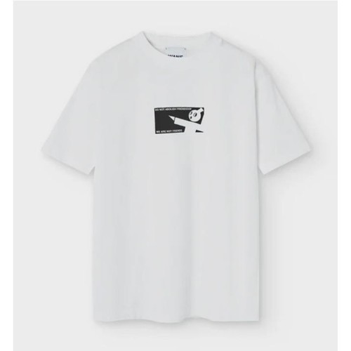 WE ARE NOT FRIENDS KEEP IT TEE BLANCO