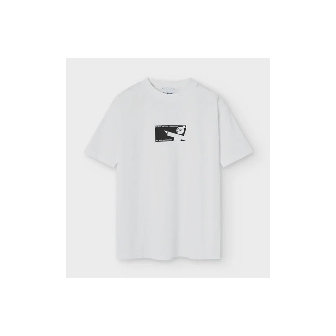 WE ARE NOT FRIENDS KEEP IT TEE BLANCO
