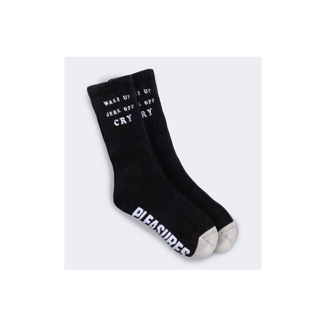 PLEASURES WAKE UP SOCKS NEGRO