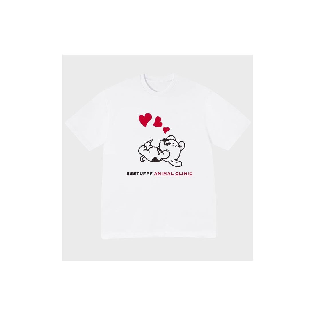 SSSTUFFF ANIMAL CLINIC TEE BLANCO