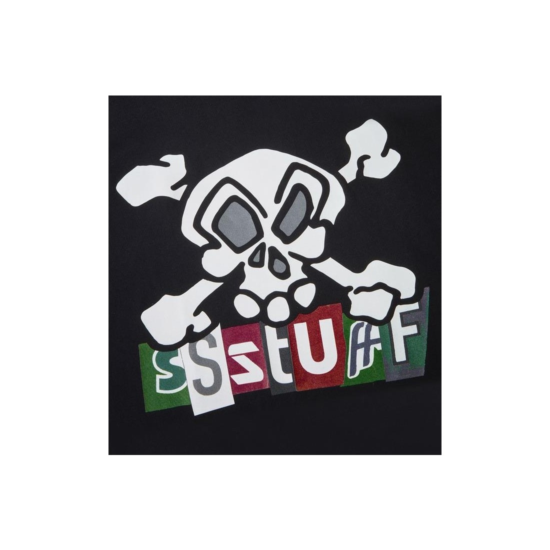 SSSTUFFF SKULL TEE NEGRO