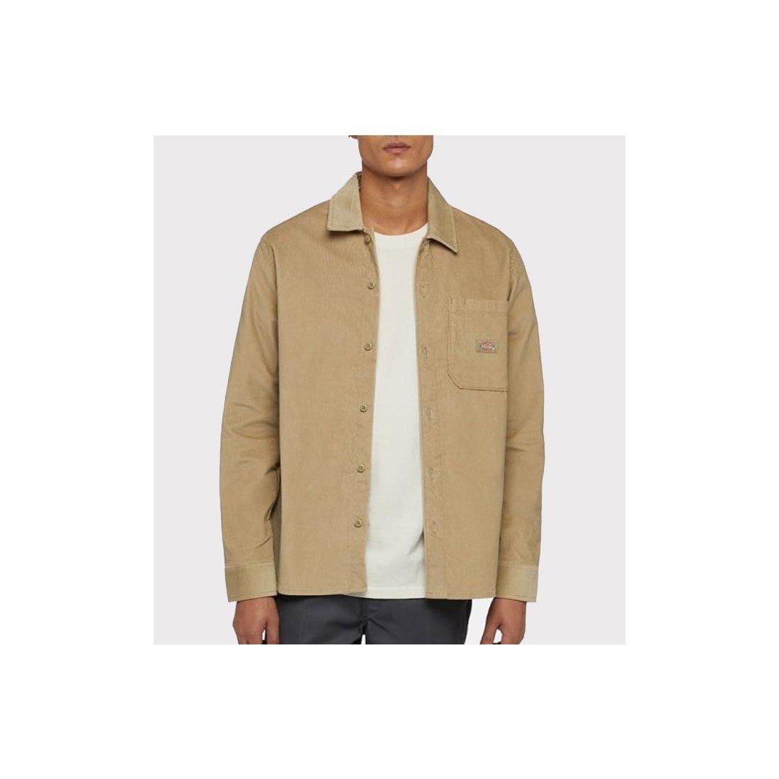 DICKIES CORDUROY SHIRT LS KHAKI