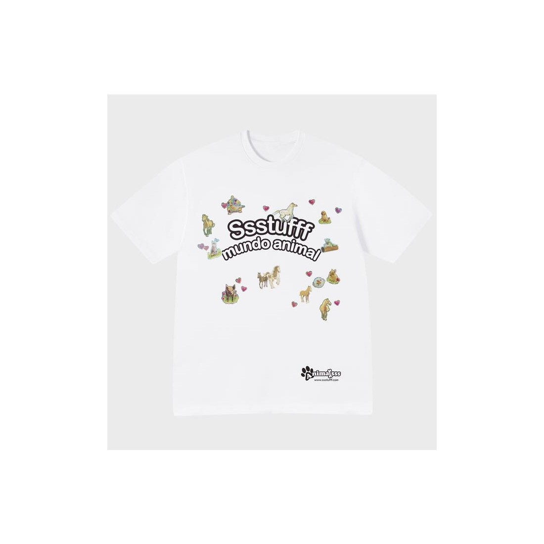 SSSTUFFF PET SHOP TEE BLANCO