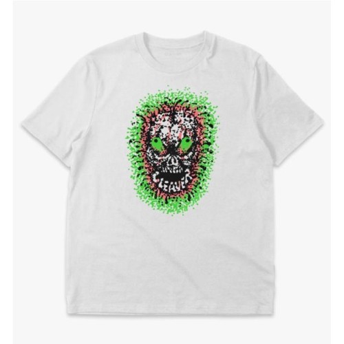 CLEAVER SKULL TEE BLANCO