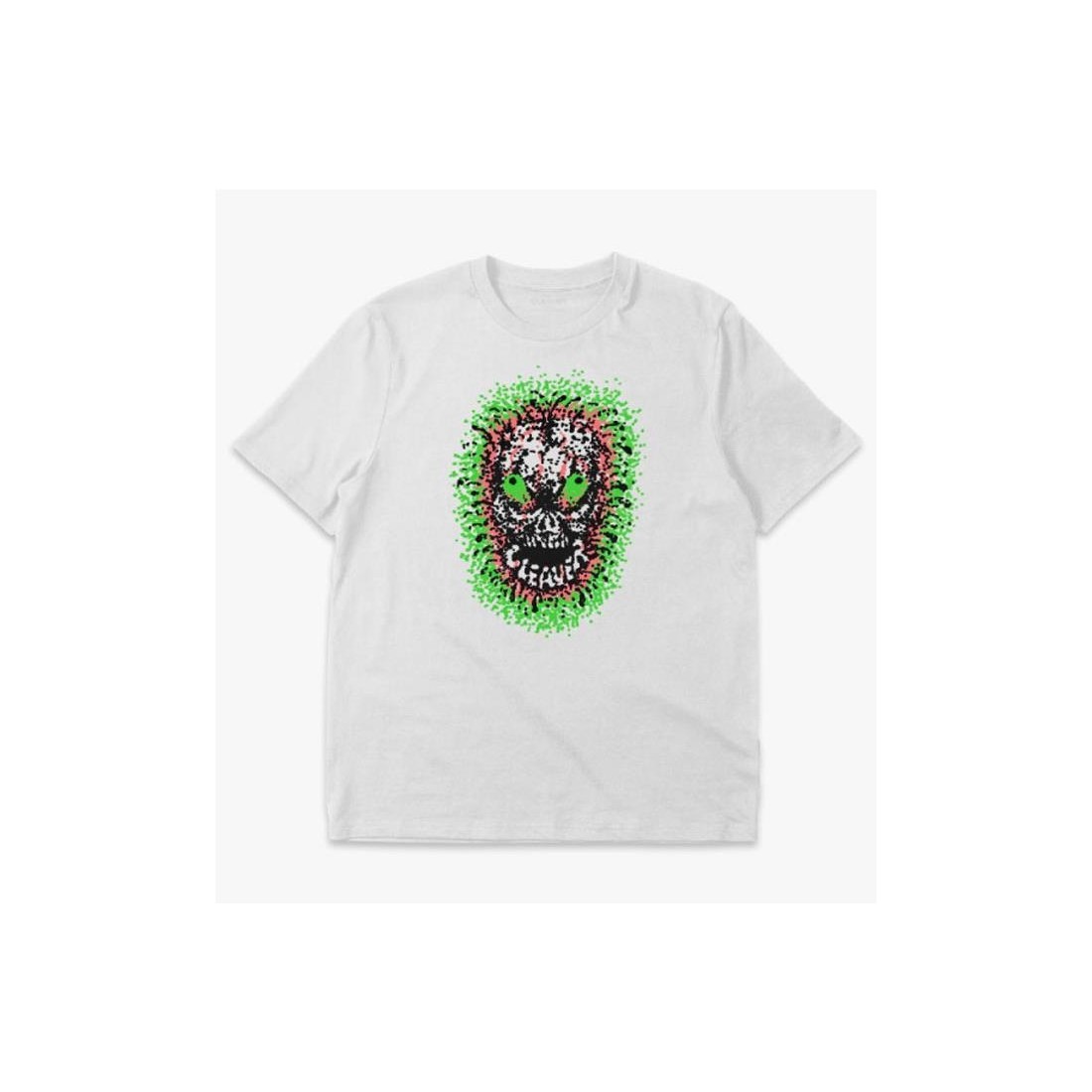 CLEAVER SKULL TEE BLANCO